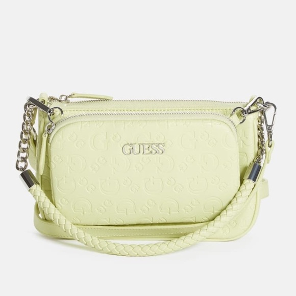 New GUESS Lainie Double-Zip Crossbody - Picture 1 of 7
